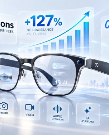 Marché des lunettes connectées IA&nbsp;: l’invasion se poursuit avec une croissance de&nbsp;+127%
