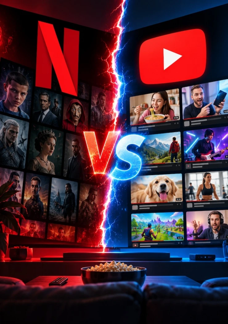 YouTube vs Netflix : qui remporte la bataille du temps de visionnage sur TV ?