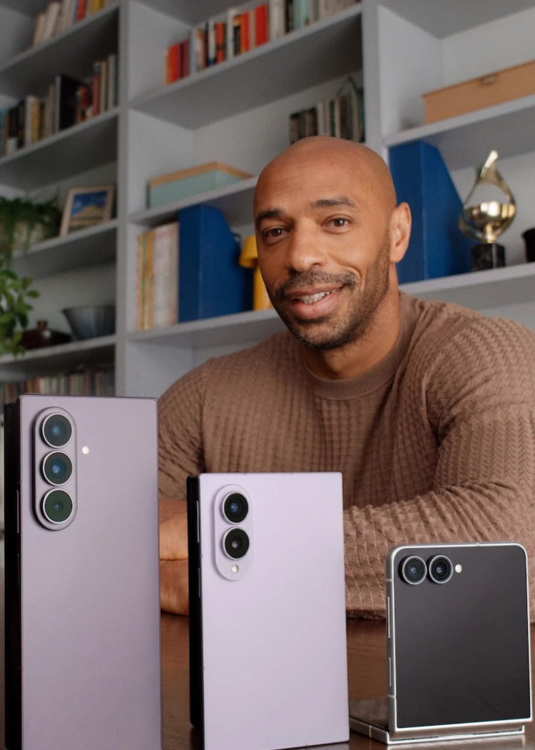 Samsung Galaxy Z Fold&nbsp;8 et Flip&nbsp;8&nbsp;: Thierry Henry, fer de lance de la campagne&nbsp;européenne