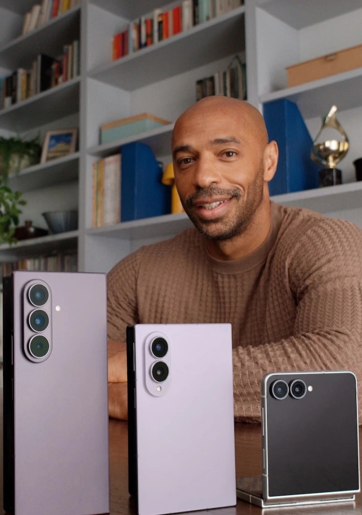 Samsung Galaxy Z Fold 8 et Flip 8 : Thierry Henry, fer de lance de la campagne européenne