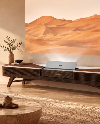 Atelier Éclipse 01&nbsp;: le meuble premium dédié au vidéoprojecteur ultra courte focale Xgimi&nbsp;Aura&nbsp;3