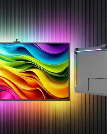 T'nb Atmolight&nbsp;: système d'éclairage TV immersif avec caméra&nbsp;intégrée
