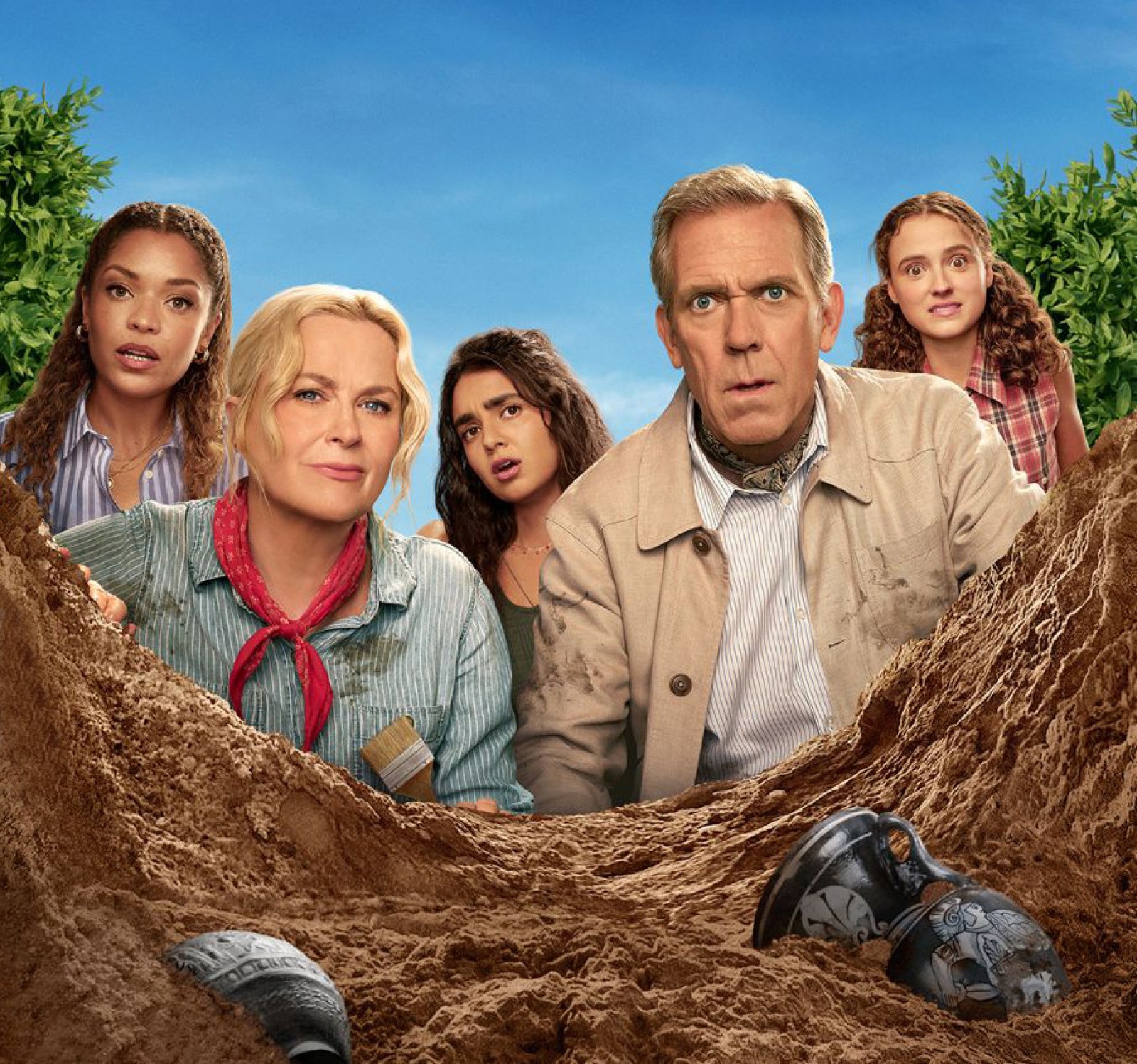 Hugh Laurie tombe sur un os dans Dig (par les créateurs de Parks & Recreation)